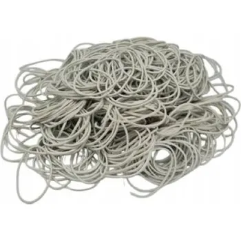 GUMIČKY 40X1,5X1,5 MM BÍLÉ 1KG GUMIČKA KANCELÁŘSKÁ ELASTICKÁ BÍLÁ