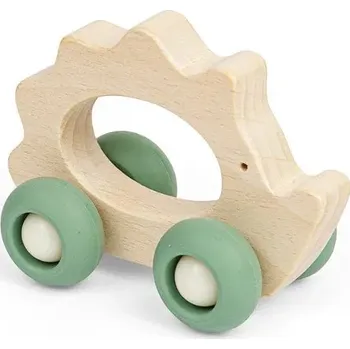 Dřevěná hračka Bigjigs Toys Zvířátko na kolečkách 1 ks Ježek