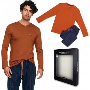 Pánské pyžamo Henderson pánské pyžamo TORN 40050-33 s dlouhým rukávem, velikost XL