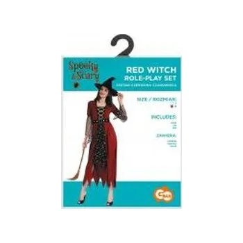 Karnevalový kostým Strój dla dorosłych Czerwona Czarownica rozm. M
