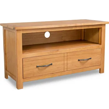 Obývací pokoj vidaXL TV stolek 90 x 35 x 48 cm masivní dubové dřevo [244466]
