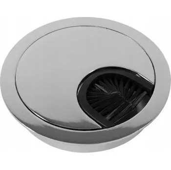 Obraz Kabelová průchodka kulatý x 6 cm, kovová, šedá