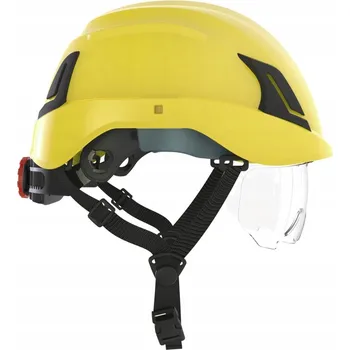 Pracovní přilba OCHRANNÁ PŘILBA ATRA 50 se žlutým hledím