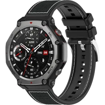 Ostatní příslušenství k chytrým hodinkám VSECHNONAMOBIL 121596 HYBRID Vyměnitelný řemínek pro Amazfit T-Rex 3 černý