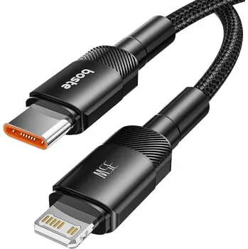 Datový kabel Kabel Boste USB typ C - Apple Lightning 0,25 m černý