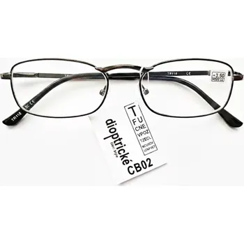 Brýle na čtení Čtecí dioptrické brýle QiiM TR118 unisex kovové černé FLEXI nožičky, +3,50 dioptrie (čtecí brýle +3.50 | náhradní brýle na čtení | brýle do kabelky | pluskové brýle | černé kovové brýle | unisex brýle | FLEXI nožičky | levné brýle na čtení | elegantní čte