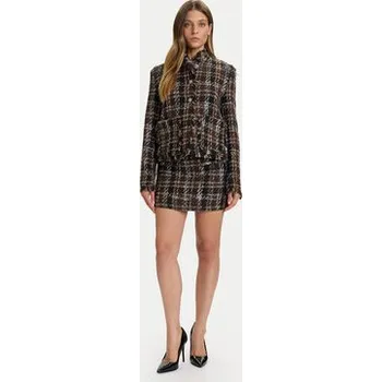 Dámské oblečení ViCOLO Mini sukně TF0309 Hnědá Regular Fit M