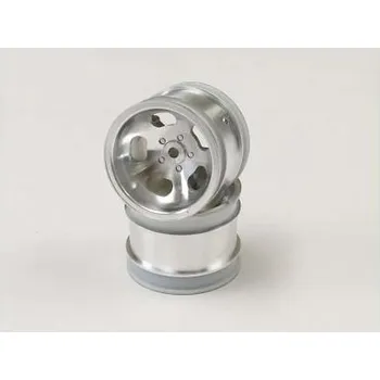 RC náhradní díl Kyosho Beetle 2014 Satin Chromed Front Wheel 1.7 inches (2) - expresní doprava