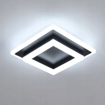 LED osvětlení LED panel čtvercový McKalen 20,01 x 7,01 cm černý