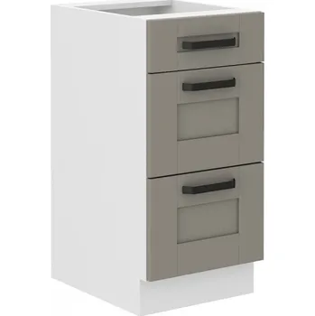 Stolarz-Lempert Kuchyňská skříňka Luna ClayGRWH - dolní 40 D 3S šuplíková PREMIUM BOX