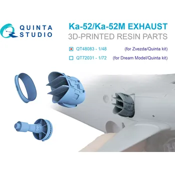 Plastikový model Quinta studio 1/48 Ka-52/52M Exhaust Device (ZVE/QNT)