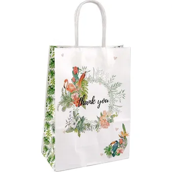 Dárková taška Dárková taška Thank you, malé, 1 krémová nejsvět. plameňák