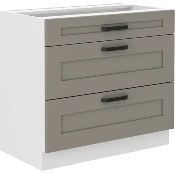 Kuchyňská skříňka Stolarz-Lempert Kuchyňská skříňka Luna ClayGRWH - dolní 80 D 3S šuplíková PREMIUM BOX