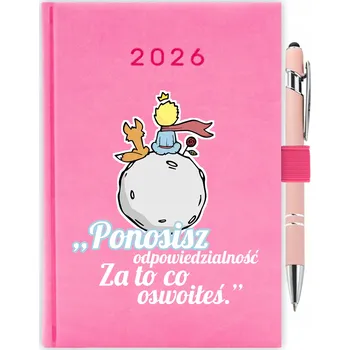 Kalendář Knižkový kalendář pro učitele 2026 A5, růžový