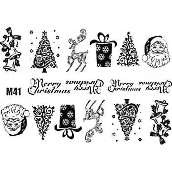 SAMOLEPKY NÁLEPKY NA NEHTY ČERNÉ M71