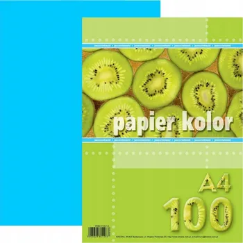 Papír pro tiskárny Kreska, barevný papír A4, 100 listů, 80 g/m2, vícebarevný