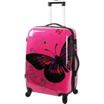 Dětský cestovní kufr motýl 40 l Snowball 26820B růžová