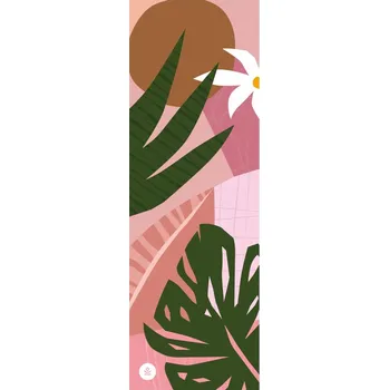 podložka na cvičení Gymnastická podložka Moonholi 183 cm x 61 cm růžová