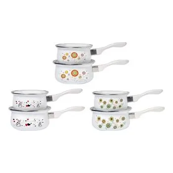 Hrnec * RENDLÍK SMALTOVANÝ BÍLÝ, PRŮMĚR 16CM, 1,4 L