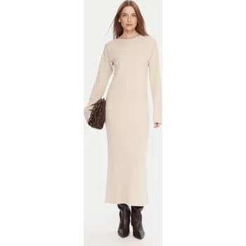 Dámské šaty Kontatto Úpletové šaty 3M0879C Béžová Regular Fit OS