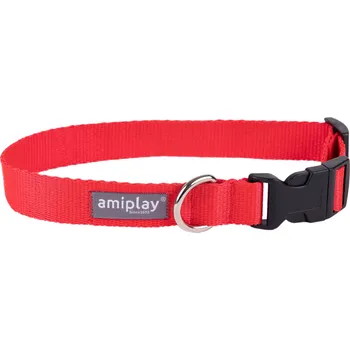 Obojek pro psa Obojek pro psy nastavitelný POPPY červená velikost S, M, L, XL Rozměr: S - 20-35x1,5 cm