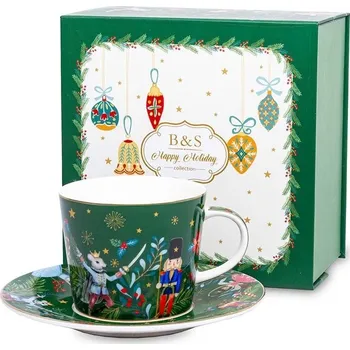 Šálek s podšálkem home & lifestyle 220 ml 173398 vícebarevná MLC