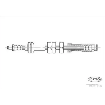 Brzdová hadice Brzdová hadice CORTECO 19031606