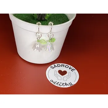 Náušnice HandMade by NiJa + VeJa Naušnice - kytka zvoneček (bílá)