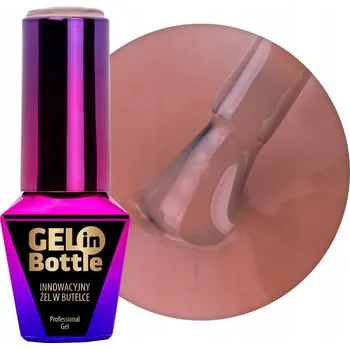 Lak na nehty Stavební Gel na nehty v lahvičce s štětečkem MOLLYNAILS Tan Line 10g