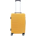 Střední cestovní kufr na kolečkách Lee Cooper LC33303, TSA zámek, ABS, 60 l žlutá