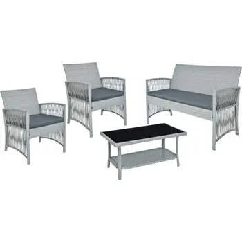 Zahradní sestava Sada zahradního nábytku KALINA šedá