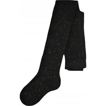 Kojenecké oblečení Bavlna Punčocháče NOVITI černo-zlaté lurexové 68/74