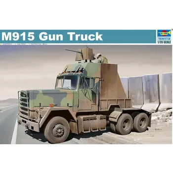 Plastikový model Trumpeter 01084 M915 Gun Truck, 1:35