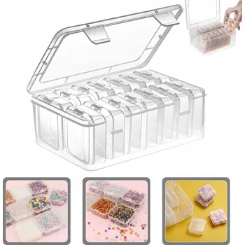 Úložný box 15 KUSOVÝ ÚLOŽNÝ NÁDOBA SADA MINI KORÁLEK ÚLOŽNÉ NÁUŠNICE MALÝ ODKLÁDACÍ KRABIČKA