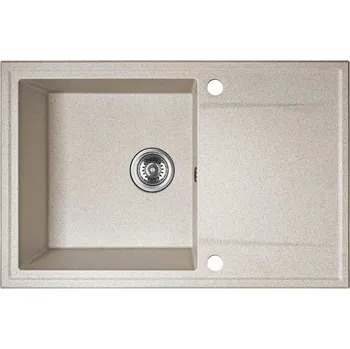 Granitový dřez Jednokomorový dřez Kuchinox HUNTER granit béžový