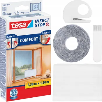 Síť proti hmyzu TESA MOSKYTIÉRA DO OKNA BÍLÁ 1,3X1,3 M