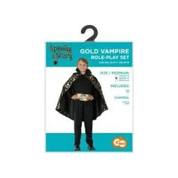 Karnevalový kostým Strój dla dzieci Złoty Wampir rozm. 120/130cm