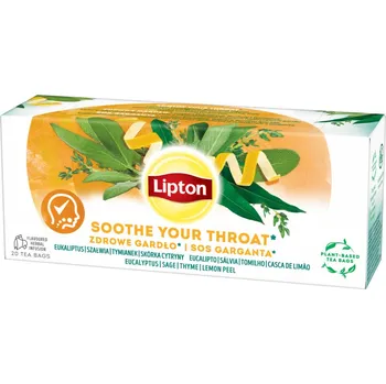 Čaj Lipton Úleva pro hrdlo porcovaný čaj 20x1,7 g