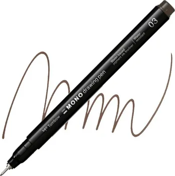 TOMBOW Fineliner MONO drawing pen 0,35mm, hnědý
