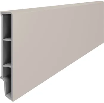 soklová lišta Podlahová lišta Vilo PVC voděodolná kašmírová 240 cm 80 mm