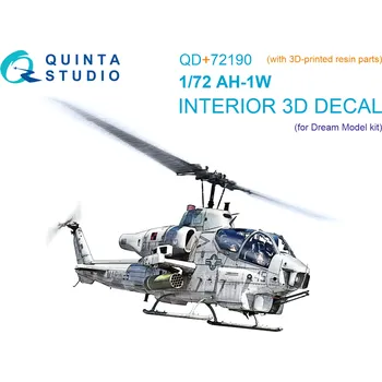 Plastikový model Quinta studio 1/72 AH-1W 3D-Print&col.Interior (DREAM M.)
