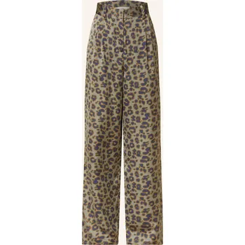 Ba&Sh Dámské Saténové Kalhoty Bloy, khaki / tmavě modrá, 32