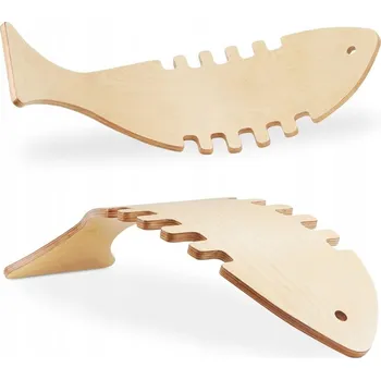 Dřevěná hračka DŘEVĚNÁ HOUPAČKA BALANČNÍ DESKA MONTESSORI RYBKA