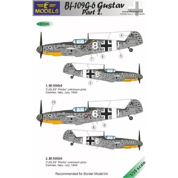 Plastikový model LF model 1/35 Decals Bf-109G-6 Gustav part II. (BORDER)