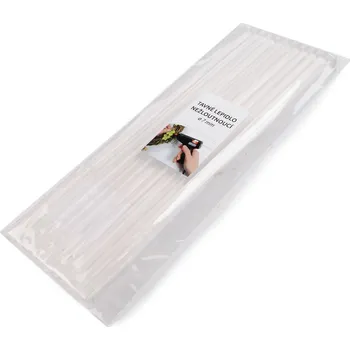 Příslušenství k lepící pistoli Tavné lepidlo Ø7 mm délka 25 cm nežloutnoucí, malé, (25 cm) transparent