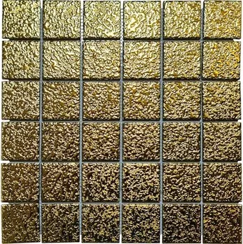 Dlažba KERAMICKÁ MOZAIKA, KERAMICKÁ DLAŽDICE ZLATÁ 48X48