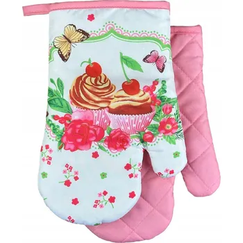 Chňapka Kuchyňské chňapky s magnetem Sweets Cupcakes Barevné Růžové 2 ks