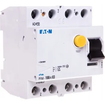 Proudový chránič EATON 102825 PFIM-100/4/03 Proudový chránič 10kA, In=100A IΔN=0,3A