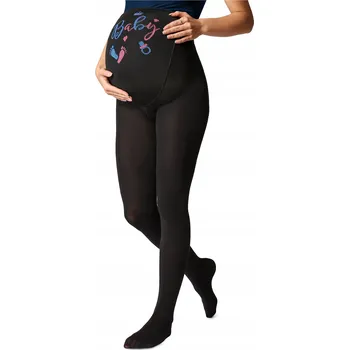 Dámské punčochy Těhotenské Punčocháče Be Mammy 150 DEN bavlna M