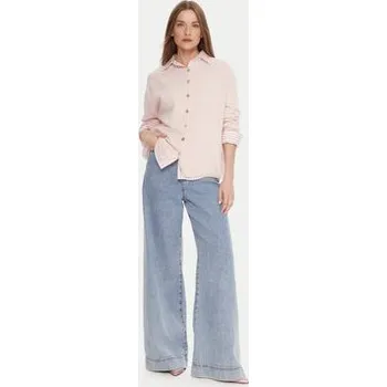 Dámský svetr Kontatto Kardigan 3M0978C Růžová Relaxed Fit OS